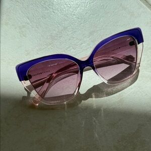 Lucky Brand Violet and Rose Translucid Cat Eye Sunglasses